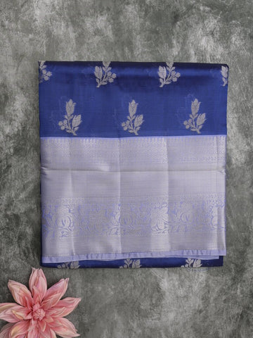 Mangalagiri fancy sarees for women | royal blue | kanchi border | party wear