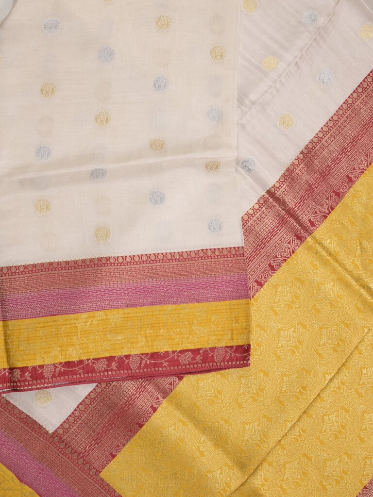 Dola silk fancy saree for women | white| zari border | party wear
