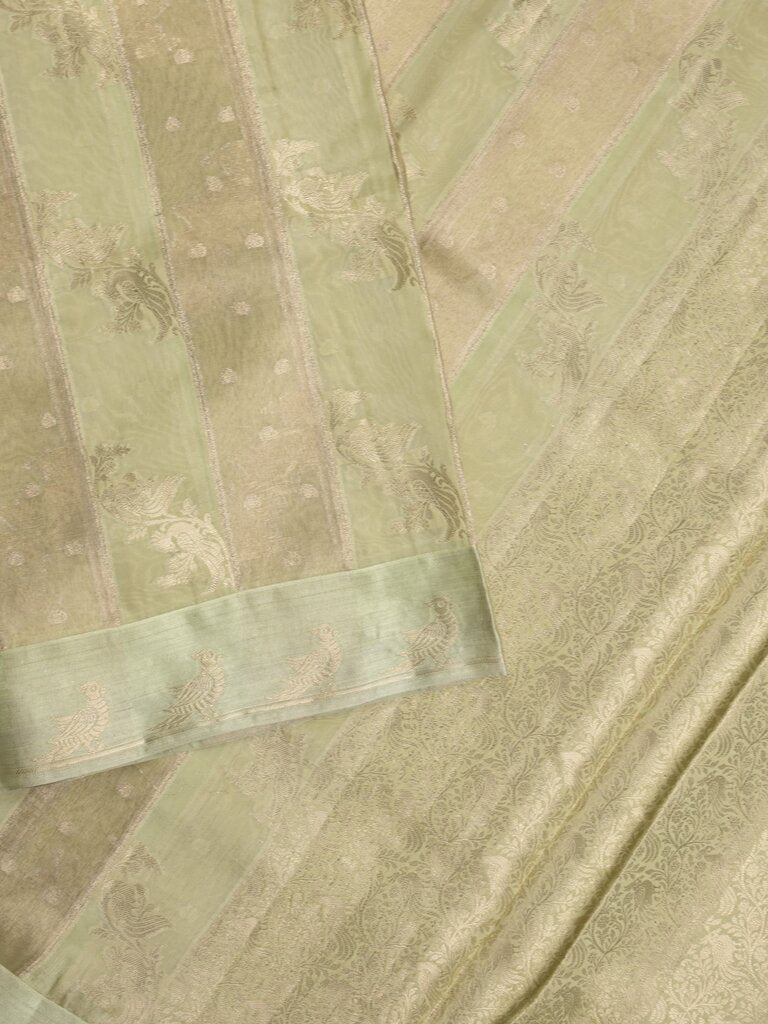Green mango fancy saree for women | sky blue | zari border | party wear