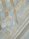 Green mango fancy saree for women | sky blue | zari border | party wear