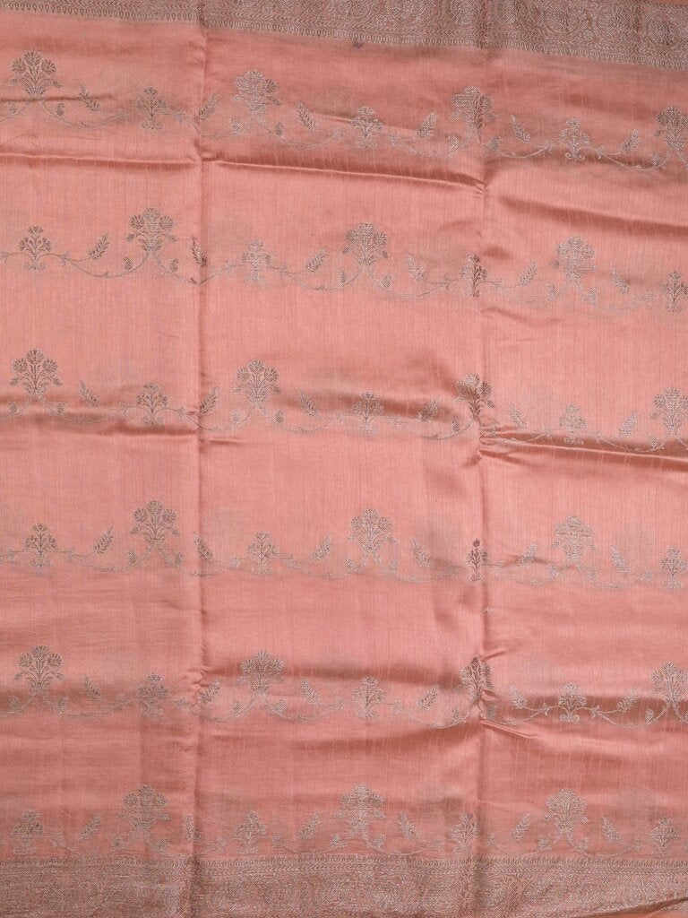 Jute matka fancy saree for women | peach | zari border | party wear