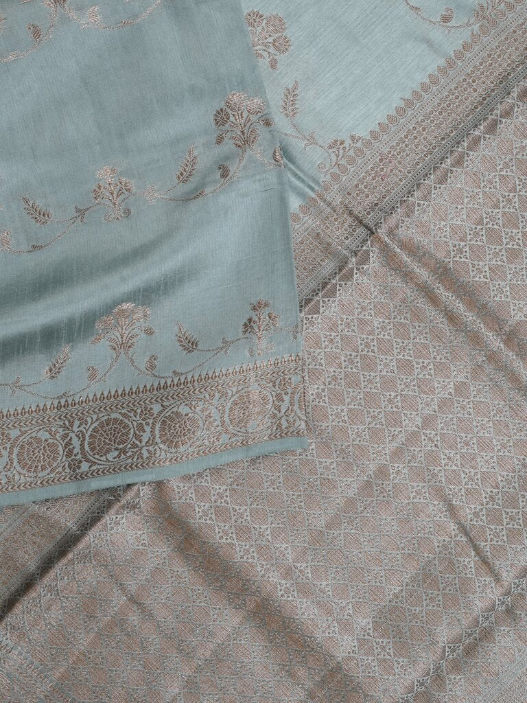 Jute matka fancy saree for women | peach | zari border | party wear