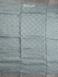 Jute matka fancy saree for women | peach | zari border | party wear