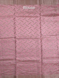 Jute matka fancy saree for women | peach | zari border | party wear