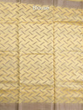 Jute matka fancy saree for women | peach | zari border | party wear