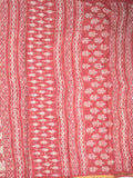 Saree white and red color