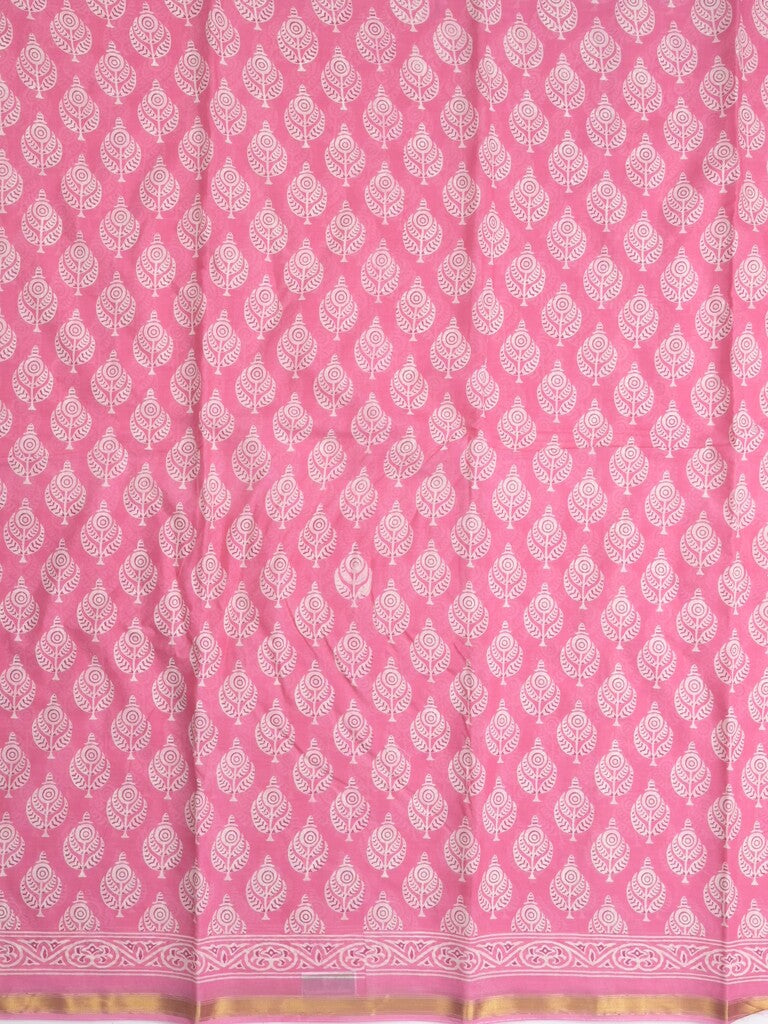 Saree pink color