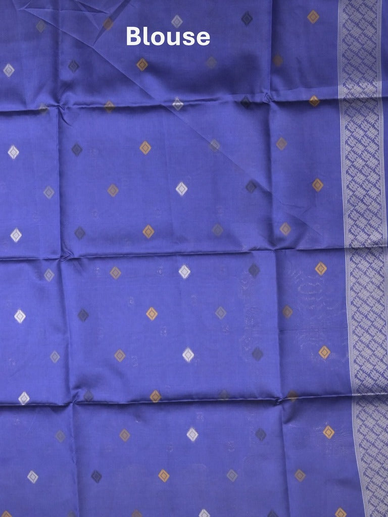 Banaras fancy saree royal blue color allover zari weaves & zari border with rich pallu and attached blouse