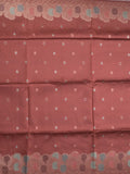 Banaras fancy saree maroon color allover zari weaves & zari border with rich pallu and attached blouse