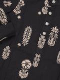 Boys printed ethnic kurtha | black | full sleeves | 3-4 years