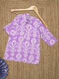 Boys printed ethnic kurtha | black | full sleeves | 3-4 years
