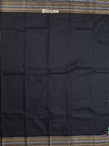 Gadwal pattu saree in lux green color allover zari motifs & zari border with rich pallu and plain blouse