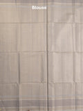 Chanderi fancy saree in pastel blue color allover zari motifs & zari border with brocade and blouse