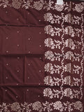 Maheshwari fancy saree for women | black | zari border | party wear saree