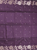 Maheshwari fancy saree for women | black | zari border | party wear saree