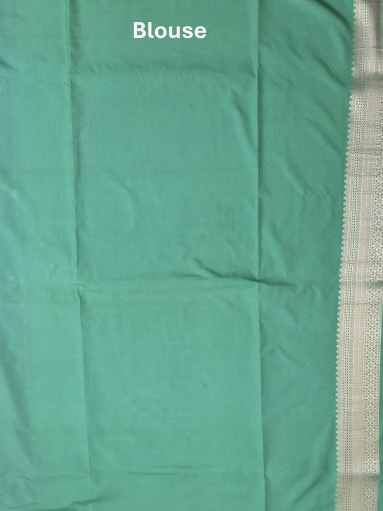 Banaras fancy saree purple color allover zari motifs & zari border with brocade pallu and contrast plain blouse