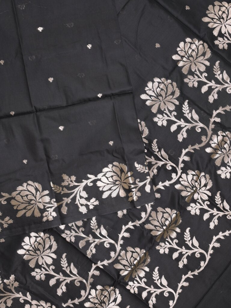 Maheshwari fancy saree for women | black | zari border | party wear saree