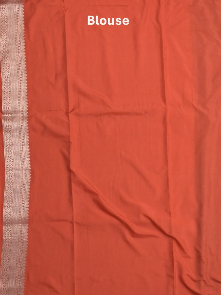 Banaras fancy saree dark maroon color allover zari motifs & zari border with brocade pallu and contrast plain blouse
