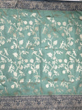Banaras fancy saree lux green color allover zari weaves & zari border with rich pallu and plain blouse