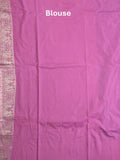 Banaras fancy saree dark maroon color allover zari weaves & zari border with rich pallu and plain blouse