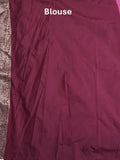 Banaras fancy saree pink color allover zari weaves & zari border with rich pallu and plain blouse