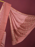 Maheshwari fancy saree for women | grey | zari border | party wear