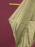 Maheshwari fancy saree for women | grey | zari border | party wear
