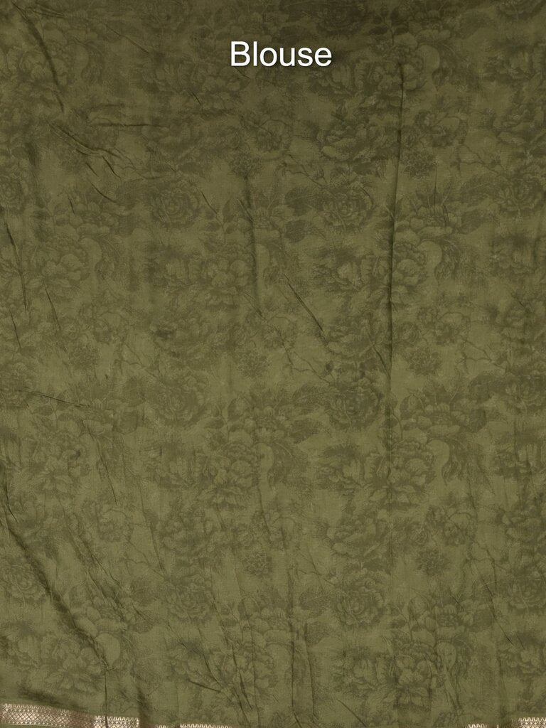 Maheshwari fancy saree for women | grey | zari border | party wear