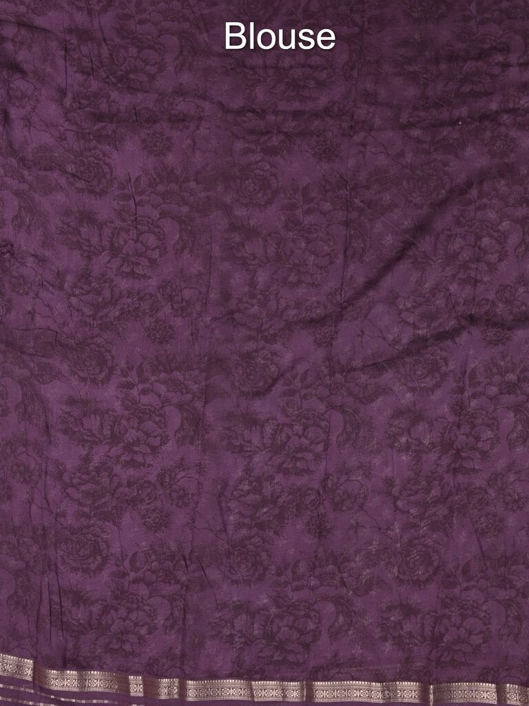 Maheshwari fancy saree for women | grey | zari border | party wear
