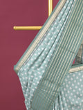 Maheshwari fancy saree for women | grey | zari border | party wear
