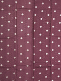 Georgette fancy saree maroon color allover prints & zari border with zari pallu and plain blouse