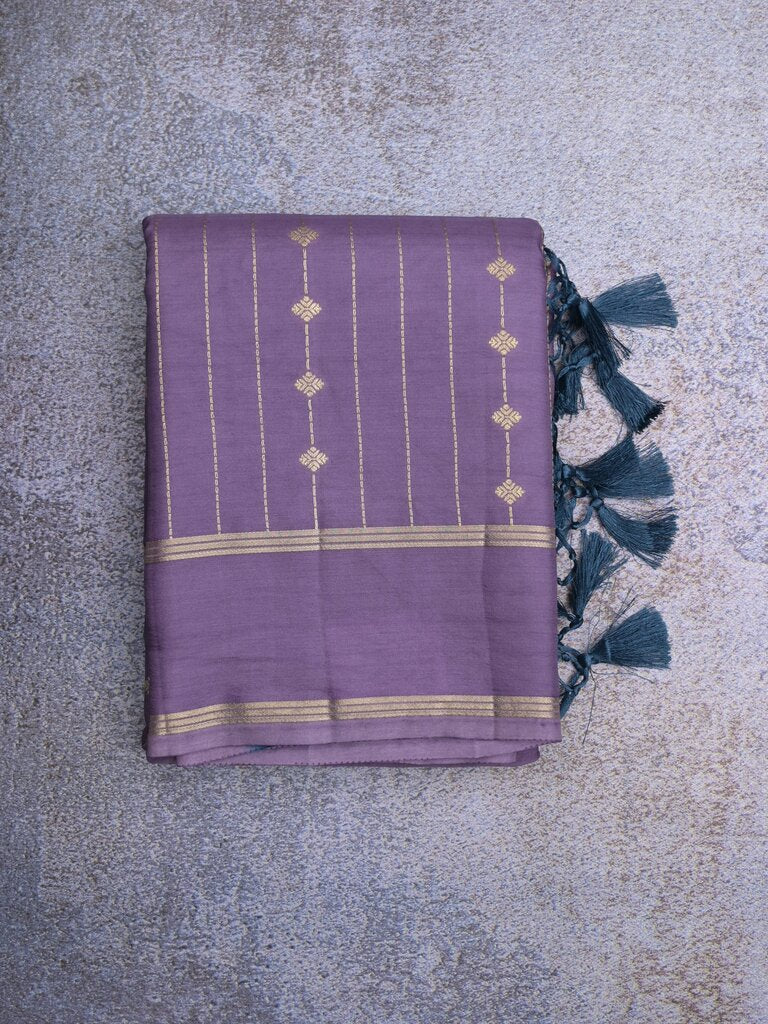 Dupion fancy saree for women | black | zari border | party wear