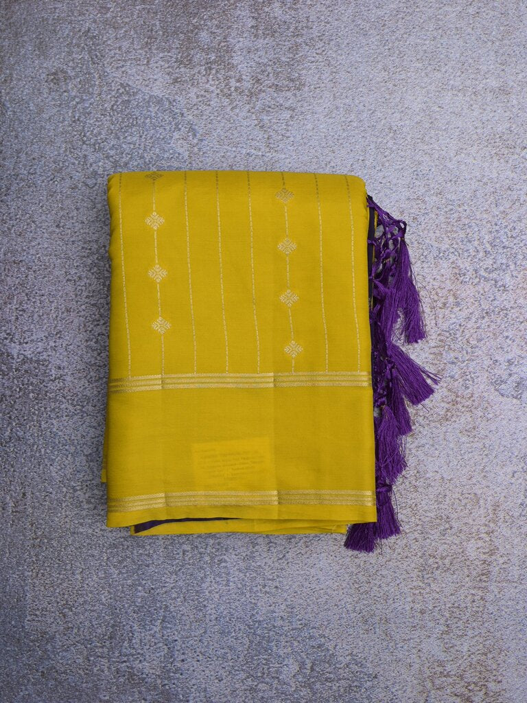 Dupion fancy saree for women | black | zari border | party wear