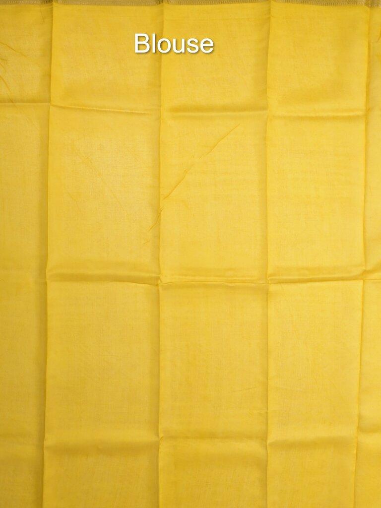 chanderi printed fancy saree for women | lemon yellow | zari border | party wear
