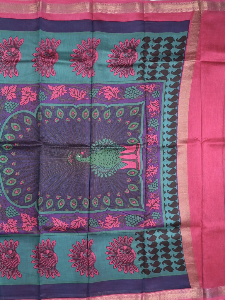 chanderi printed fancy saree for women | lemon yellow | zari border | party wear