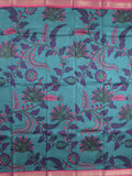 chanderi printed fancy saree for women | lemon yellow | zari border | party wear
