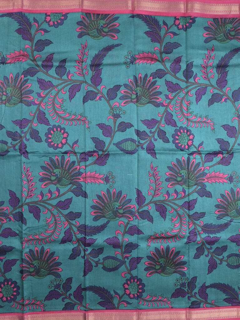 chanderi printed fancy saree for women | lemon yellow | zari border | party wear
