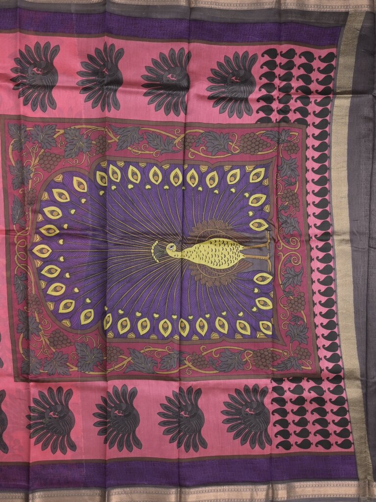 chanderi printed fancy saree for women | lemon yellow | zari border | party wear