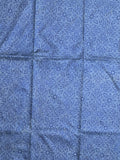 Crape fancy saree sky blue color allover prints & contrast border with printed pallu and attached plain blouse