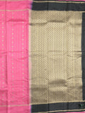 Dupion fancy saree for women | black | zari border | party wear