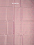 Chanderi fancy saree in pink color allover weaves & zari border with brocade pallu and brocade blouse