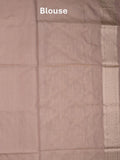 Banaras tissue pattu saree beige color allover zari weaves & zari border with rich pallu and attached plain blouse