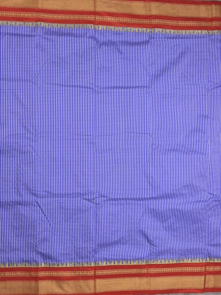 Narayanpet pattu saree for women | blue | zari border | party wear