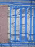 Narayanpet pattu saree for women | blue | zari border | party wear