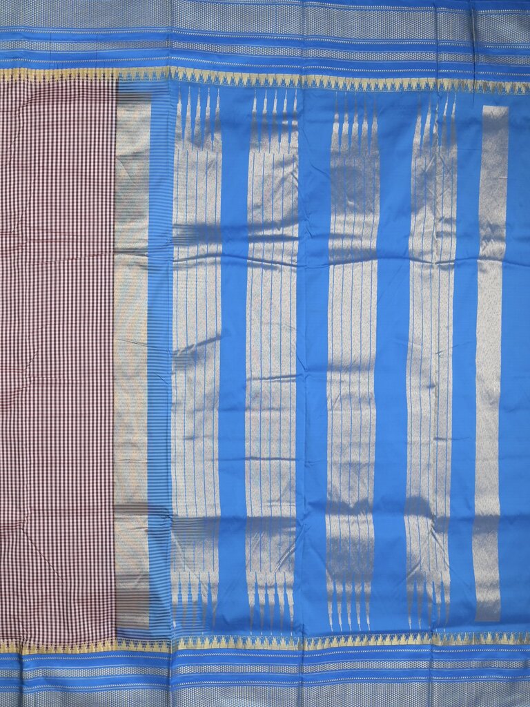 Narayanpet pattu saree for women | blue | zari border | party wear