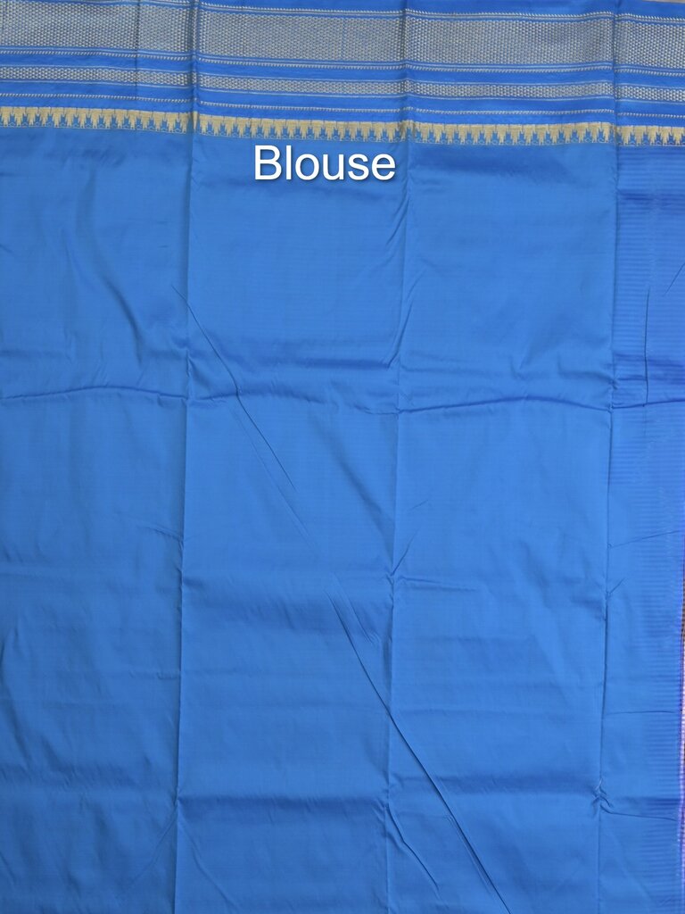 Narayanpet pattu saree for women | blue | zari border | party wear
