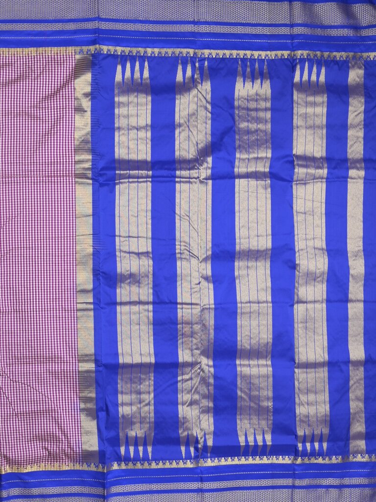 Narayanpet pattu saree for women | blue | zari border | party wear