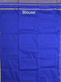 Narayanpet pattu saree for women | blue | zari border | party wear