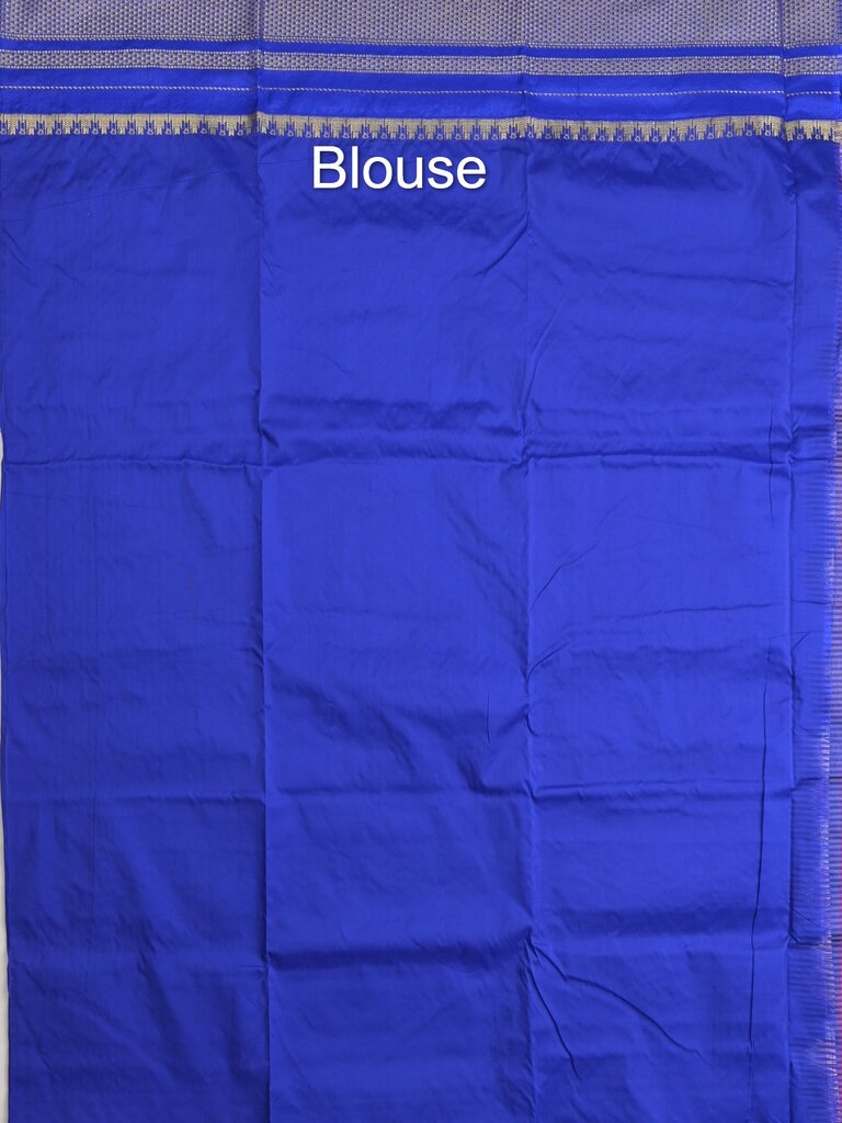Narayanpet pattu saree for women | blue | zari border | party wear