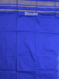 Narayanpet pattu saree for women | blue | zari border | party wear